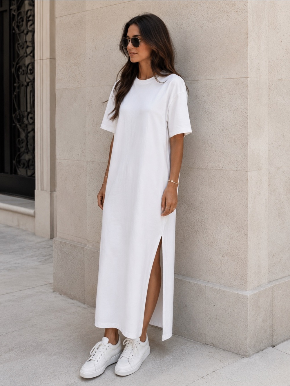 SOLD OUT!!! Gap Large & Tall White T-Shirt Maxi Dress 🤍
